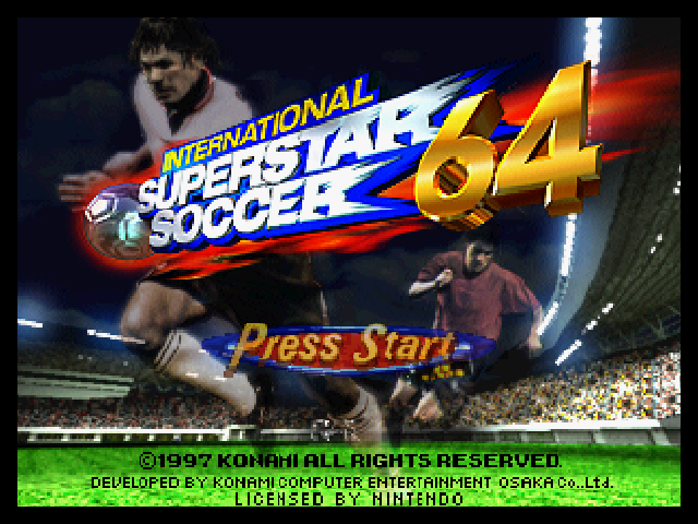 Screenshot International Superstar Soccer 64