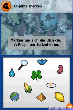 Screenshot Gedaechtnis Trainer