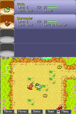 Screenshot Pokémon Donjon Mystère : Équipe de Secours Bleue