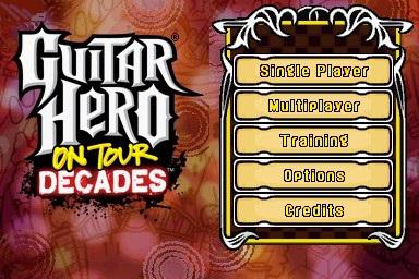 Screenshot Guitar Hero - On Tour - Decades