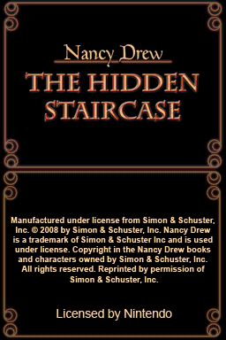 Screenshot Nancy Drew - The Hidden Staircase