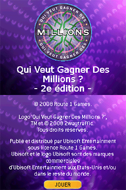 Screenshot Qui Veut Gagner Des Millions : 2ème Edition