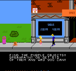 Screenshot The Simpsons : Bart vs. the Space Mutants