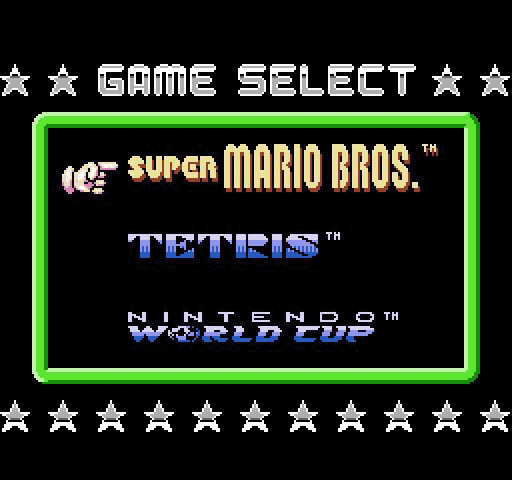 Screenshot Super Mario Bros. + Tetris + Nintendo World Cup