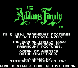 Screenshot The Addams Family