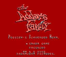 Screenshot The Addams Family : Pugsley's Scavenger Hunt