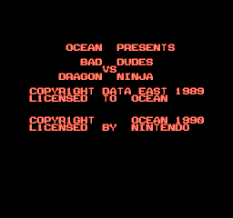 Screenshot Bad Dudes vs. Dragon Ninja
