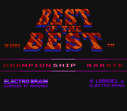 Screenshot Best of the Best : Championship Karate
