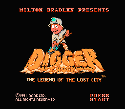 Screenshot Digger T. Rock : The Legend of the Lost City