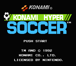 Screenshot Konami Hyper Soccer
