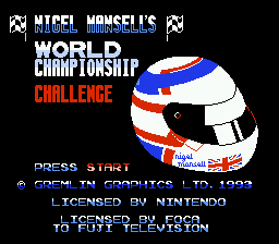 Screenshot Nigel Mansell's World Championship