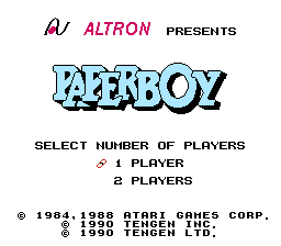 Screenshot Paperboy