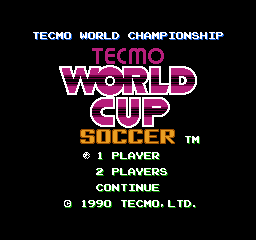 Screenshot Tecmo World Cup Soccer
