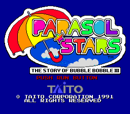 Screenshot Parasol Stars : The Story of Bubble Bobble III