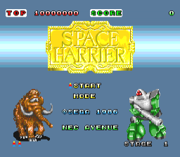 Screenshot Space Harrier
