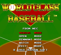 Screenshot World Class Baseball