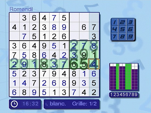 Screenshot Professeur Sudoku