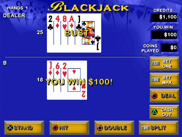 Screenshot Video Poker & Blackjack