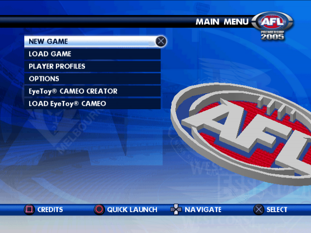 Screenshot Afl Premiership 2005