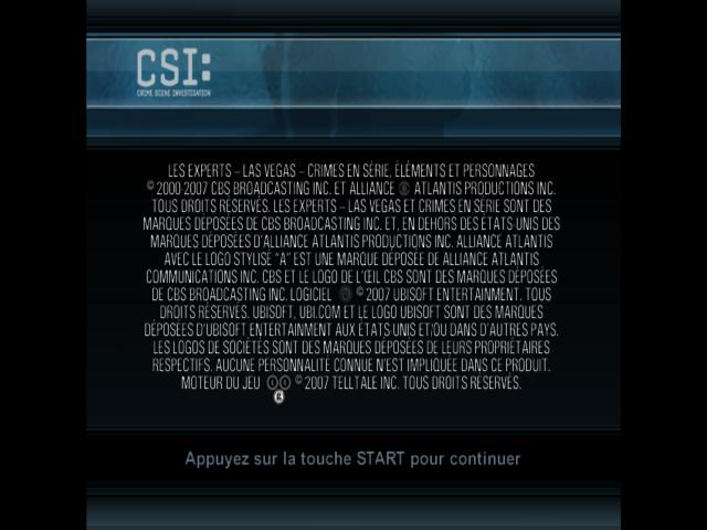 Screenshot Les Experts : Las Vegas : Crimes en Série