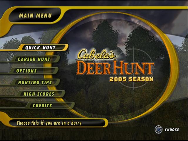 Screenshot Cabela's Deer Hunt : 2005 Season