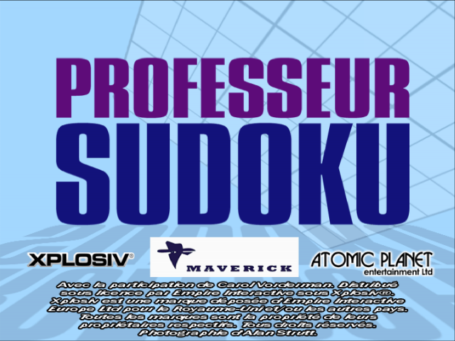 Screenshot Professeur Sudoku