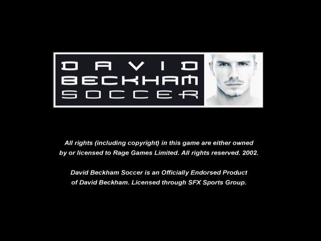 Screenshot David Beckham Soccer