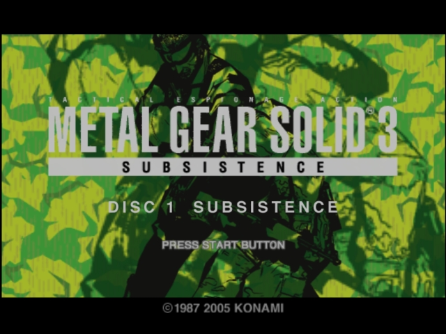 Screenshot Metal Gear Solid 3 : Subsistence