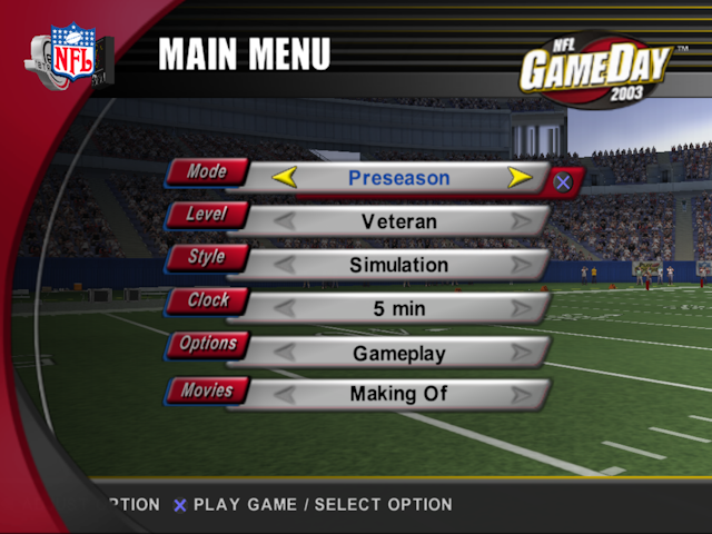 Screenshot NFL GameDay 2003