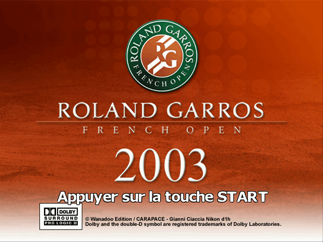 Screenshot Roland Garros 2003 French Open