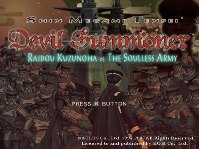 Screenshot Shin Megami Tensei : Devil Summoner, Raidou Kuzunoha vs. The Soulless Army