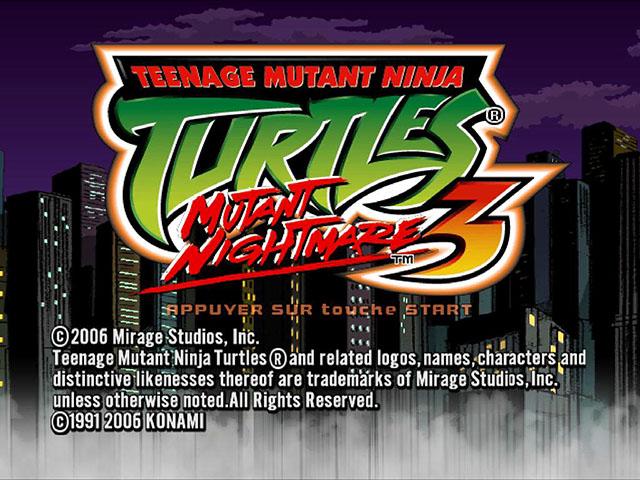 Screenshot Teenage Mutant Ninja Turtles 3 : Mutant Nightmare