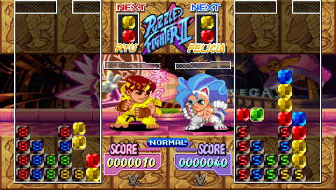 Screenshot Capcom Puzzle World
