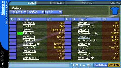 Screenshot L'Entraîneur 2006 : Championship Manager