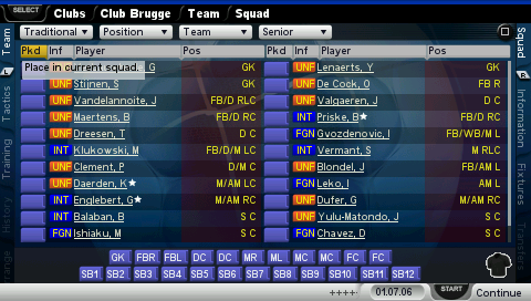 Screenshot Championship Manager 2007