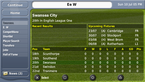 Screenshot Football Manager Handheld