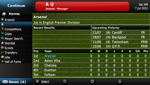 Screenshot Football Manager Handheld 2013