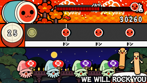 Screenshot Taiko no Tatsujin Portable