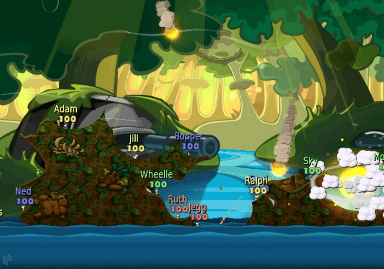 Screenshot Worms : Battle Islands