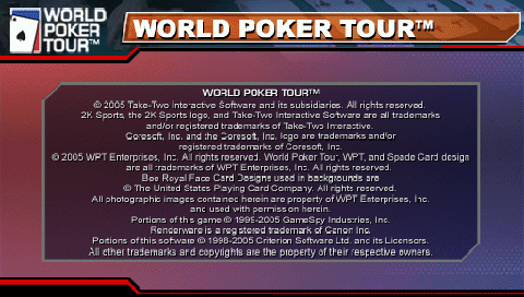 Screenshot World Poker Tour