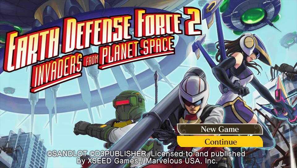 Screenshot Earth Defense Force 2 Portable