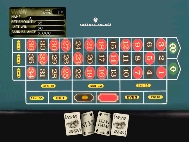 Screenshot Caesars Palace