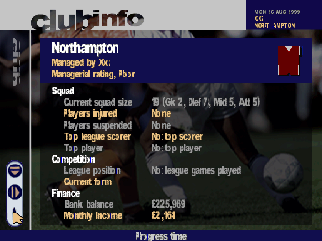 Screenshot Premier Manager 2000