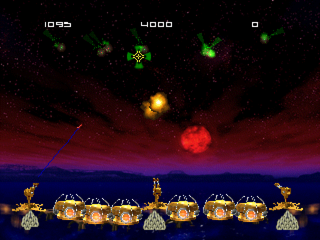 Screenshot Missile Command
