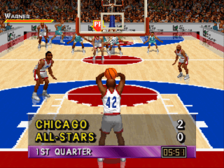 Screenshot Slam 'n Jam '96 featuring Magic & Kareem