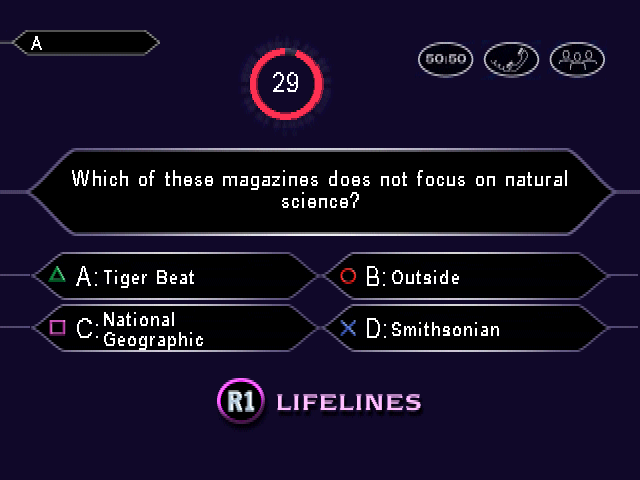 Screenshot Who Wants to Be a Millionaire ? : 2nd Edition