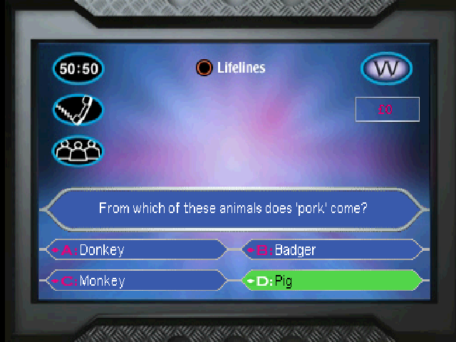 Screenshot Who Wants To Be A Millionaire ? Junior
