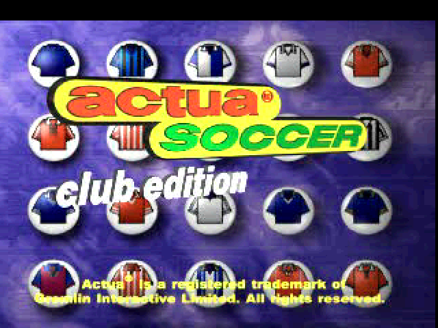 Screenshot Actua Soccer : Club Edition