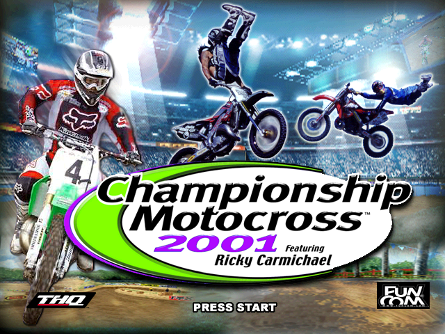 Screenshot Championship Motocross 2001 featuring Ricky Carmichael