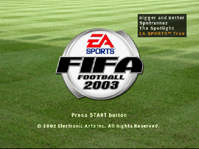 Screenshot FIFA Soccer 2003